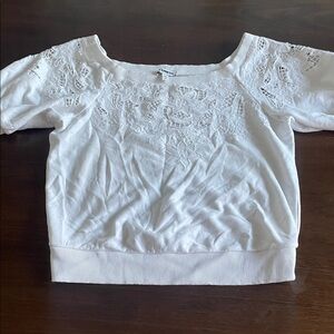 Express White Lace Women's Top